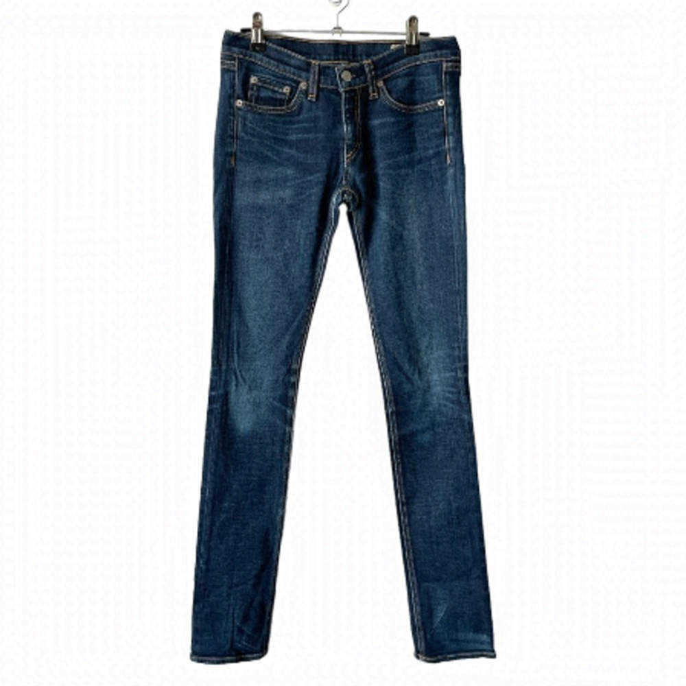 Rag & Bone Straight Leg Denim Jeans Mid Rise Medium Wash Blue 26